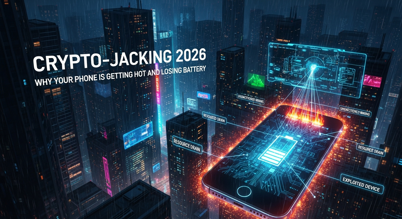 Crypto-Jacking 2026: Why Your Phone is Getting Hot and Losing Battery