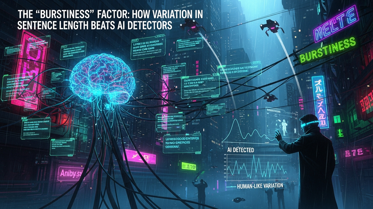 The 'Burstiness' Factor: How Variation in Sentence Length Beats AI Detectors