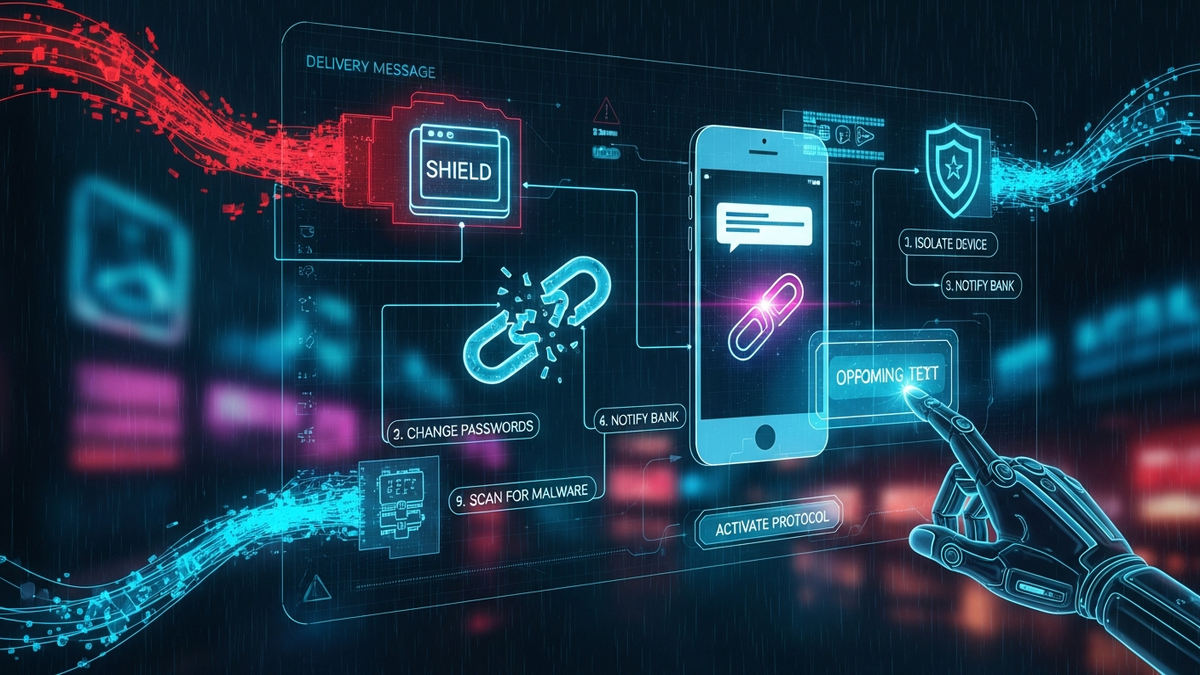 What to do if you clicked a suspicious link in a delivery text message